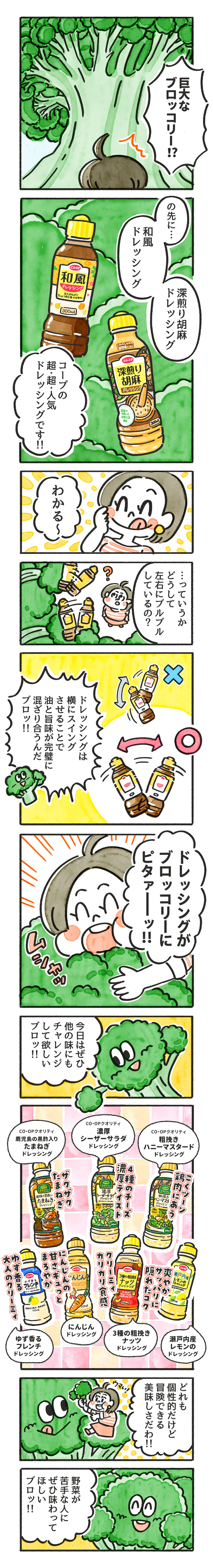 205. ドレッシングの振り方は？